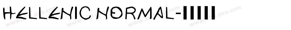 Hellenic Normal字体转换